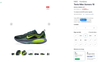 Tenis Nike Vomero 18 por $1,631 | Oferta InnovaSport