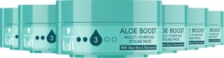 6x 75g Taft Aloe Boost Multipurpose Styling Paste Haarwax voor €8,39 bij Bol
