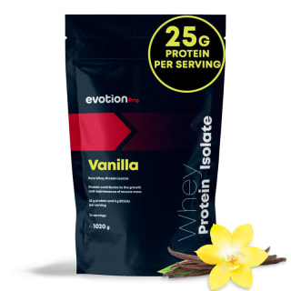 EVOTIONPRO Whey Protein Isolate Proteína en Polvo Sabor Vainilla 1020g por 19.99€