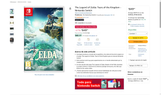 The Legend of Zelda: Tears of the Kingdom por $849 | Amazon