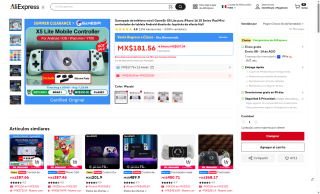 Gamepad GameSir X5 Lite por $269 | AliExpress