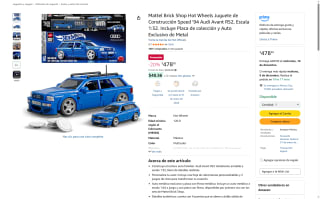 Juguete Mattel Brick Shop Hot Wheels 256 Piezas por $479 | Amazon