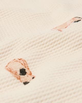 wiegdeken 75x100 met wafel structuur voor €12 bij de hema