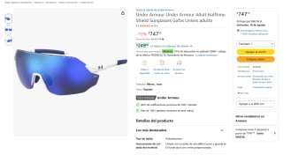 Under Armour Adult Halftime Shield Sunglasses por $747 en Amazon