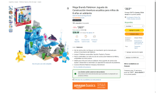 Pokémon Juguete de Construcción Aventura Acuática por $263 | Amazon