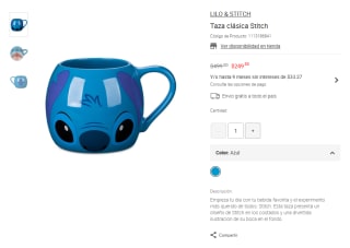 Taza Lilo & Stitch por $250 | Liverpool