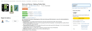Rick and Morty: Talking Pickle Rick por $291 en Amazon
