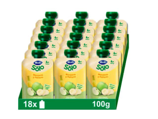 Bolsitas de fruta Hero Baby manzana y plátano 18 x 100 g por 15,90€