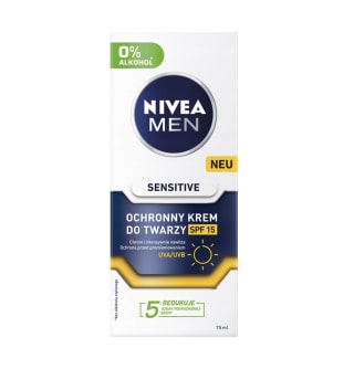 Nivea men sensitive crema facial protectora spf 15 75 ml por 6,72€