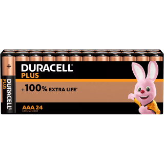 Pack de 24 Piles DURACELL plus AAA pour 6,03€