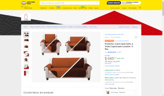 Protector Sofá Lavable 3 Pzs por $685 | Oferta Mercado Libre