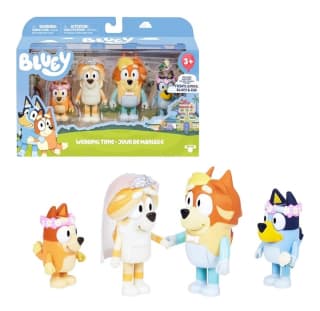 Bluey Pack 4 Figuras Wedding Time por 13.69€.