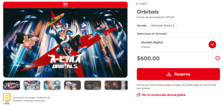 Orbitals por $600 | Oferta Nintendo eShop