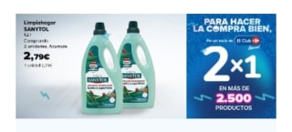 2×1 Acumulación Club productos de limpieza para el hogar en Carrefour.