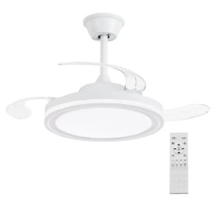 Ventilador de Techo con Luz LED 72W Motor DC Silencioso Aspas Retráctiles por 31.89€