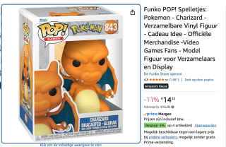 Funko Pop! - POP Vinyl Pokemon Charizard voor €14,32 bij Amazon