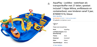 Aquaplay Smoby Aquaplay Lock Box voor €21,34 bij Amazon