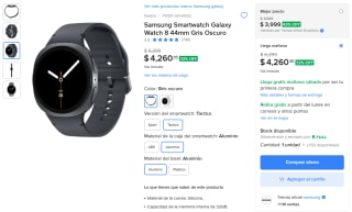 Samsung Galaxy Watch 8 44mm por $3,419 | Mercado Libre (MELI+)