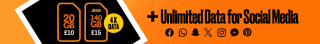 Unlimited 5G Data, Calls & Texts from Voxi for £10