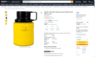 Armaf Odyssey Mega Eau de Parfum 100ml por $377 | Amazon
