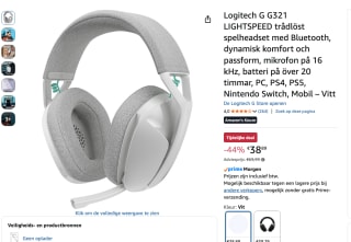 Logitech G321 Draadloze Gaming Headset voor €38,89 bij Amazon