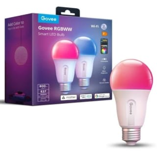 Bombilla LED inteligente Govee RGBWW E27 800lm Pack 2 unidades por 9.99€