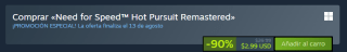 Need for Speed Hot Pursuit Remastered por $70 | Oferta Steam