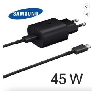 Chargeur secteur - SAMSUNG - 45W - Charge ultra rapide 45W à 12,99€