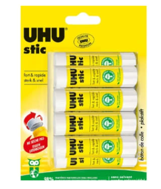 Lot de 9 bâtons de colle Stic UHU à 7,49€