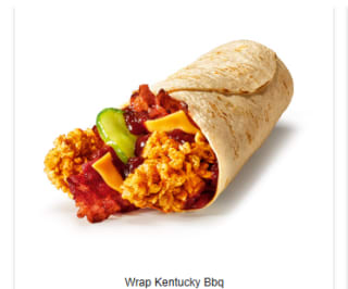 KFC Wrap Kentucky Bbq por 2,99€