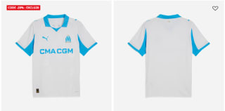 Maillot de foot de l'OM Domicile Replica 25/26 à 99,99€