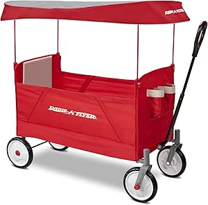 Radio Flyer EZ con toldo Vagón Plegable, Rojo, Carrito Plegable por 20.47€
