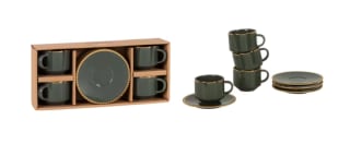 Coffret tasses et soucoupes Serena - céramique à 9,95€