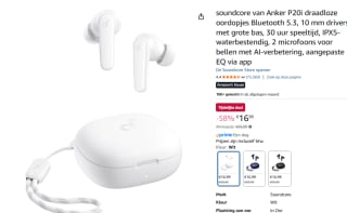 Soundcore P20i draadloze oordopjes voor €16,99 bij Amazon