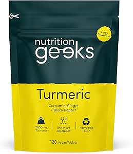 Turmeric 2000mg Tablets with Black Pepper & Ginger £5.94 Amazon Deal