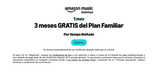 3 Meses Gratis de Amazon Music Unlimited Plan Familiar en Amazon