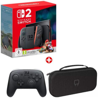 Consola Nintendo Switch 2 + Mario Kart World + Mando Switch Pro 2+Estuche por 549,99€