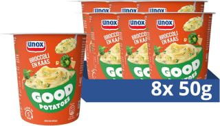 8 stuks Unox Good potatoes broccoli en kaas voor €5,56 bij Amazon