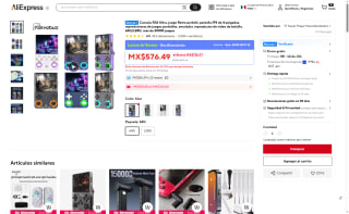 Consola Portátil R36 Ultra 128GB por $533 | AliExpress