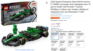 LEGO Speed Champions Aston Martin Aramco F1 AMR24 racewagen voor €15,24 bij Amazon