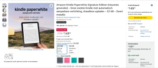 Amazon E-reader voor €149,99