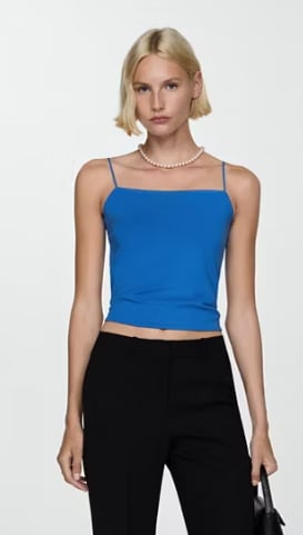 Top tirantes cuello recto por 3.99€