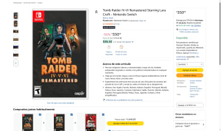 Tomb Raider IV-VI Remastered para Switch por $350 | Descuento Amazon