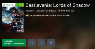 Castlevania: Lords of Shadow por $40 | Oferta Xbox Store