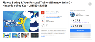 Fitness Boxing 3: Your Personal Trainer NSW por $598 | G2A