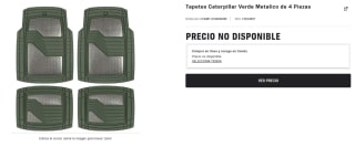 Tapetes Caterpillar Verde Metalico de 4 Piezas por $199 | AutoZone
