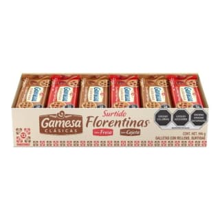 Florentinas Gamesa Surtidas (12 pzas de 83g) por $130 en Sam's Club