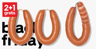 2+1 gratis op HEMA rookworsten