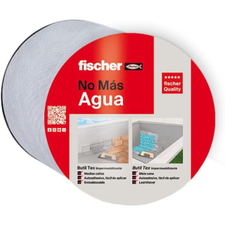 Fischer Cinta Butilica de Tela, 4 cm x 10M, Gris por 2.99€
