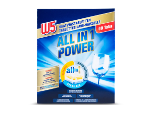 W5 vaatwastabletten 60 stuks voor €2,58